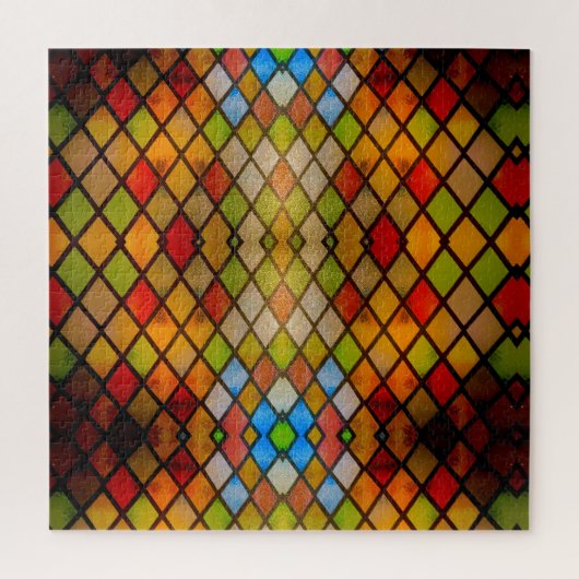 ステイングラス威厳のある窓 ジグソーパズル (縦)