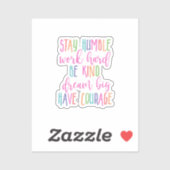 ステインハンブルグリーンドリームビッグ感動的引用文 シール (シート)