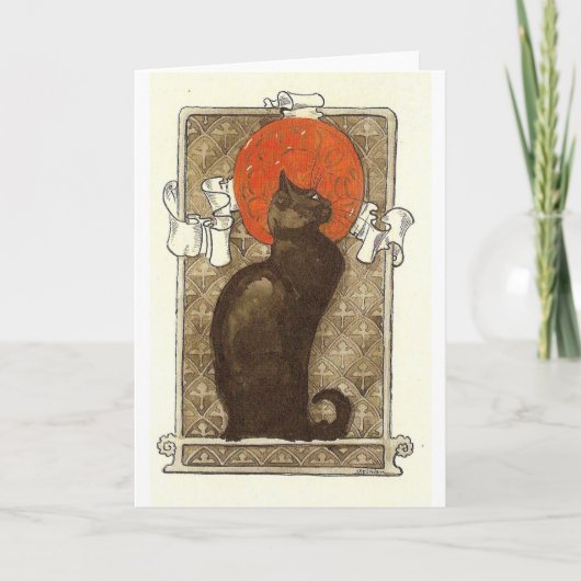 ステインレインの猫 – アールヌーボー 案内状 (正面)