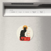 ステインレン・ブラック・キャットクラシック・アートワーク マグネット (インサイチュ (食洗機))