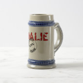 ステイン異常なゴールキーパー ビールジョッキ (正面右)