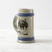 ステイン-家紋若い紋章付き外衣 ビールジョッキ (正面左)