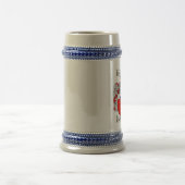 ステイン/Hendersonの頂上Hendersonの紋章付き外衣 ビールジョッキ (中央)