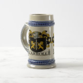ステインCarrollの紋章付き外衣 ビールジョッキ (正面左)