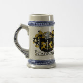 ステインCarrollの紋章付き外衣 ビールジョッキ (左)