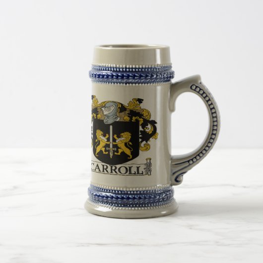 ステインCarrollの紋章付き外衣 ビールジョッキ (右)