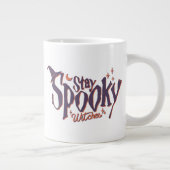 ステイ不気味ウィッチウィッチハロウィーンおもしろい ジャンボコーヒーマグカップ (右)