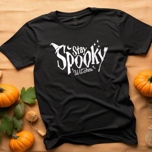 ステイ不気味ウィッチウィッチハロウィーンおもしろい Tシャツ