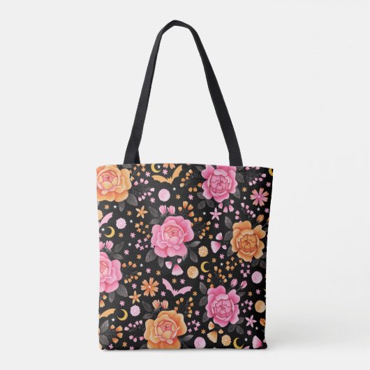 ステイ不気味キュートこうもりパステルハロウィーン トートバッグ (裏面)