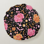 ステイ不気味キュートこうもりパステルハロウィーン ラウンドクッション (裏面)