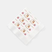 ステイ不気味キュート幽霊&パンプキンハローウィンパーティD 縁ありカクテルナプキン (角)