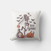 ステイ不気味スケルトンとジャック – O'ランタンハロウィーン クッション (正面)