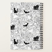 ステイ不気味ハロウィーンイラストレーション ノートブック (裏面)