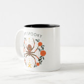 ステイ不気味ハロウィーンスパイダー ツートーンマグカップ (正面左)