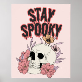 ステイ不気味ハロウィーンテーマウォールアートデコールポスター ポスター