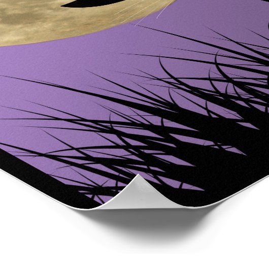 ステイ不気味ハロウィーン魔猫ポスター ポスター (角)