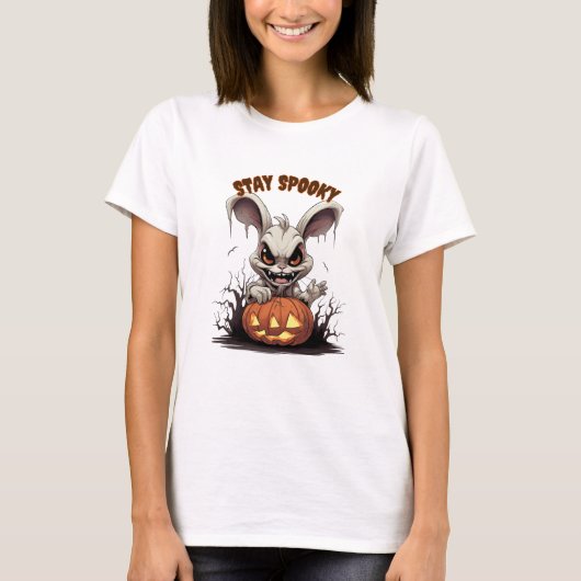ステイ不気味ハロウィーンTシャツ Tシャツ (正面)