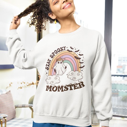 ステイ不気味モスター眼球ハロウィーン スウェットシャツ