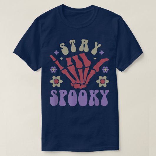 ステイ不気味レトロGroovyハロウィーン衣装 Tシャツ (デザイン正面)