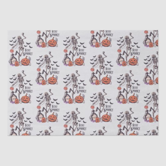 ステイ不気味ロースカルトグレーハロウィーン 薄葉紙 (正面)