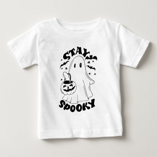 ステイ不気味幽霊 ベビーTシャツ (正面)
