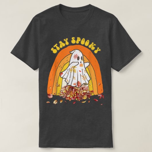 ステイ不気味秋秋幽霊ハロウィーン186 Tシャツ (デザイン正面)