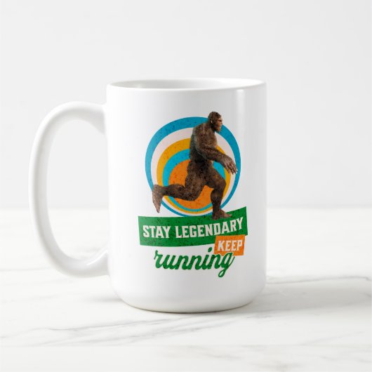 ステイ伝説的な保走ズビグおもしろいフット コーヒーマグカップ (左)