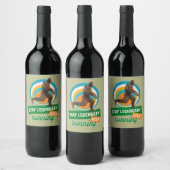 ステイ伝説的な保走ズビグおもしろいフット ワインラベル (ボトル)