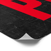 ステイ前向きやる気を起こさせるはっきりした文字プロフェッショナル ポスター (角)