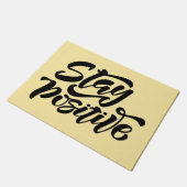 ステイ前向きイエロー ドアマット (アングル)