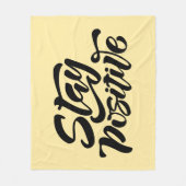 ステイ前向きイエロー フリースブランケット (正面)