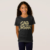ステイ前向きイエロー Tシャツ (正面フル)