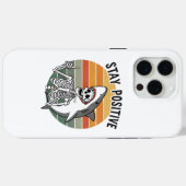 ステイ前向きスケルトシャークサンセット Case-Mate iPhoneケース (裏面 (横))