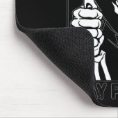 ステイ前向きスケルトン死神ハロウィーン マウスパッド (コーナー)