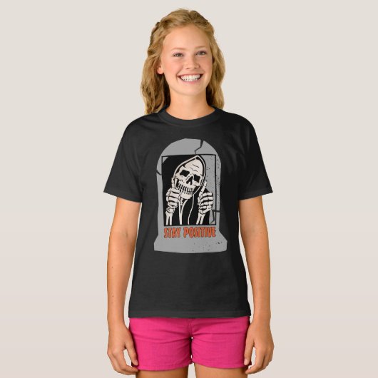 ステイ前向きスケルトン Tシャツ (正面フル)