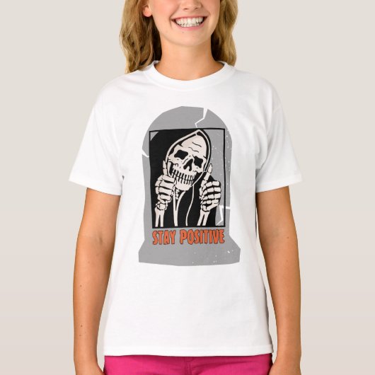 ステイ前向きスケルトン Tシャツ (正面)