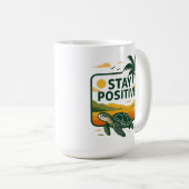 ステイ前向きタイドフード付きスウェットシャツベビーTシャツ コーヒーマグカップ (正面右)