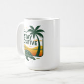 ステイ前向きタイドフード付きスウェットシャツベビーTシャツ コーヒーマグカップ (正面左)