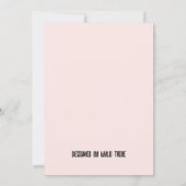 ステイ前向きパシティブ猫テーマパーティー 招待状 (裏面)