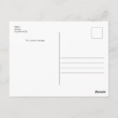 ステイ前向きピンク葉書 ポストカード (裏面)