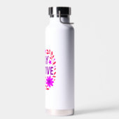 ステイ前向きフローラやる気を起こさせる引用文 ウォーターボトル (左面)