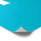 ステイ前向きブやる気を起こさせるルホワイト ポスター (角)