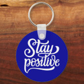 ステイ前向きブルー キーホルダー (正面)