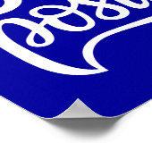 ステイ前向きブルー ポスター (角)