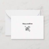 ステイ前向きプロトン化学 ノートカード (正面)