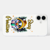 ステイ前向きー – かわいい犬コーヒー恋人iPhone 16 Pl Case-Mate iPhoneケース (裏面 (横))