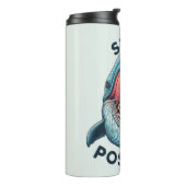 ステイ前向き – スケルトンとクジラ タンブラー (回転左)