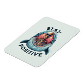 ステイ前向き – スケルトンとクジラ マグネット (左側)