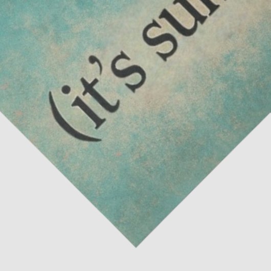 "ステイ塩辛"レトロビーチサンセットデクページ紙 薄葉紙 (詳細)