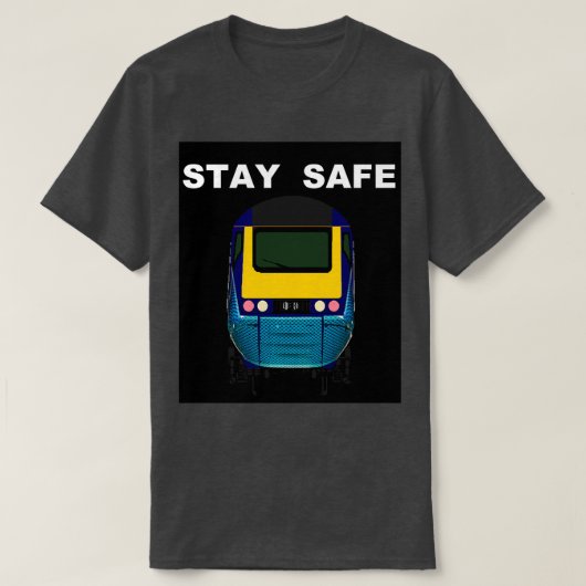 ステイ安全HST機関車 Tシャツ (デザイン正面)
